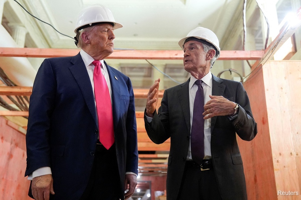 Trump renews Powell feud over rate decision, Fed renovation